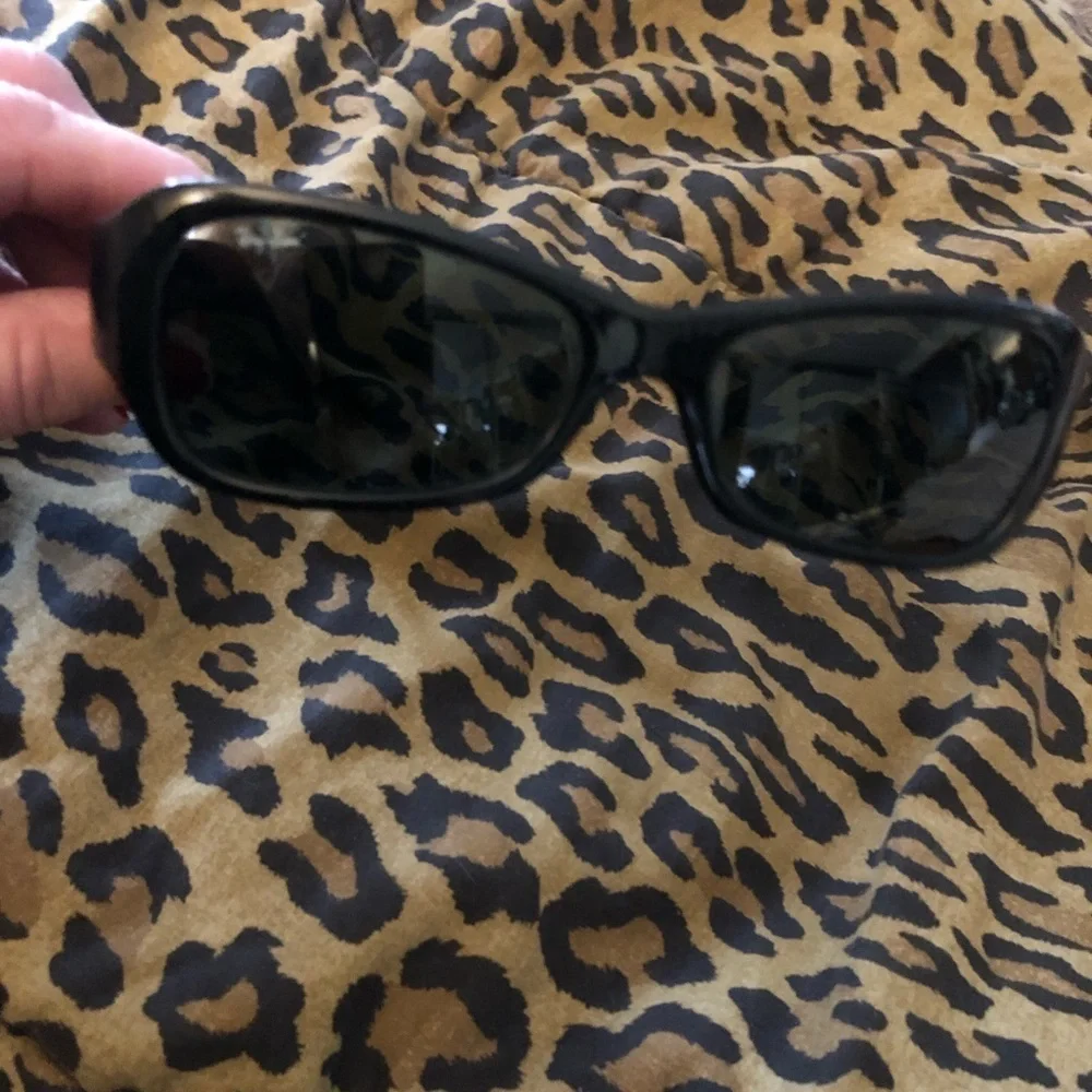 Rayban black with black lens sunglasses with case